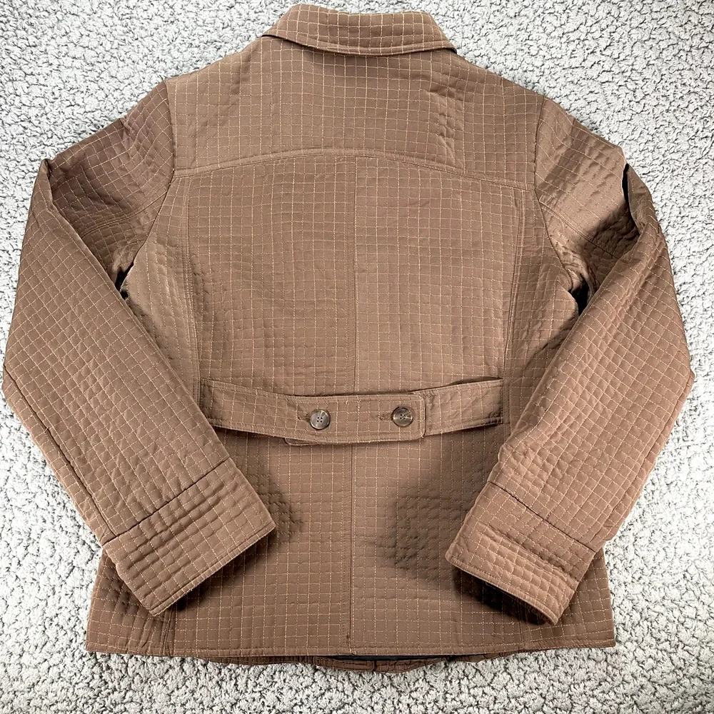 Alaska Frontier Quilted Jacket Womens XL Brown Chore Coat Outdoor Classy